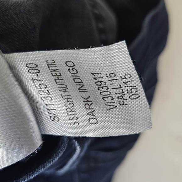 Gap 1969 Jeans 31P Resolution Slim Straight Leg Dark Wash Denim - Picture 4 of 12